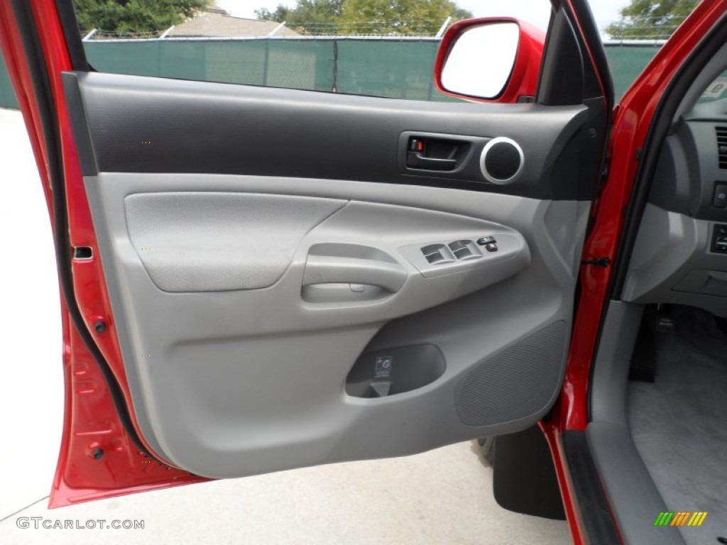 2011 Toyota Tacoma V6 TRD PreRunner Double Cab Graphite Gray Door Panel Photo #54375823