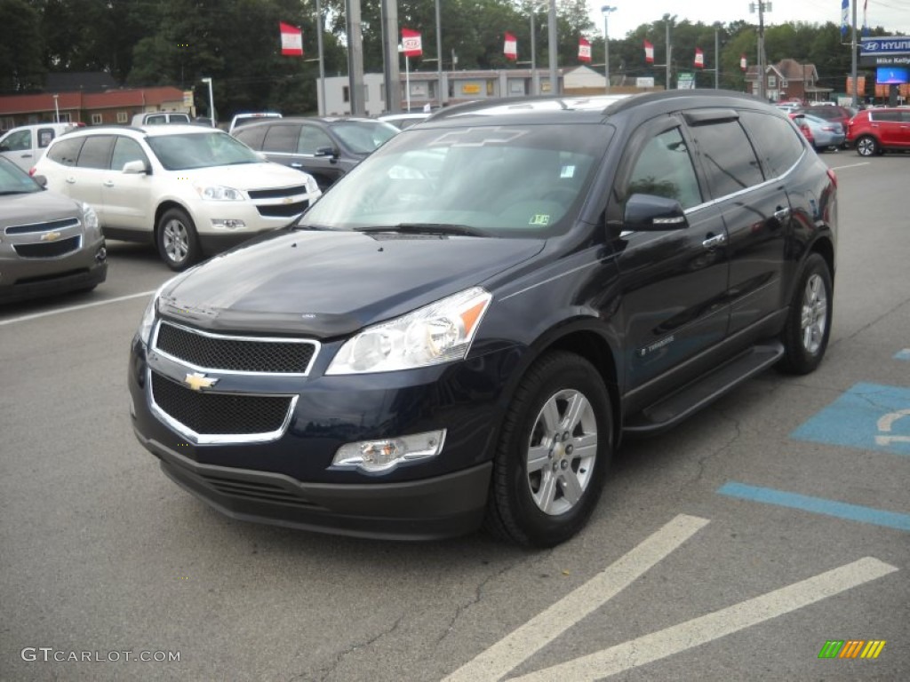 2009 Traverse LT AWD - Dark Blue Metallic / Dark Gray/Light Gray photo #7