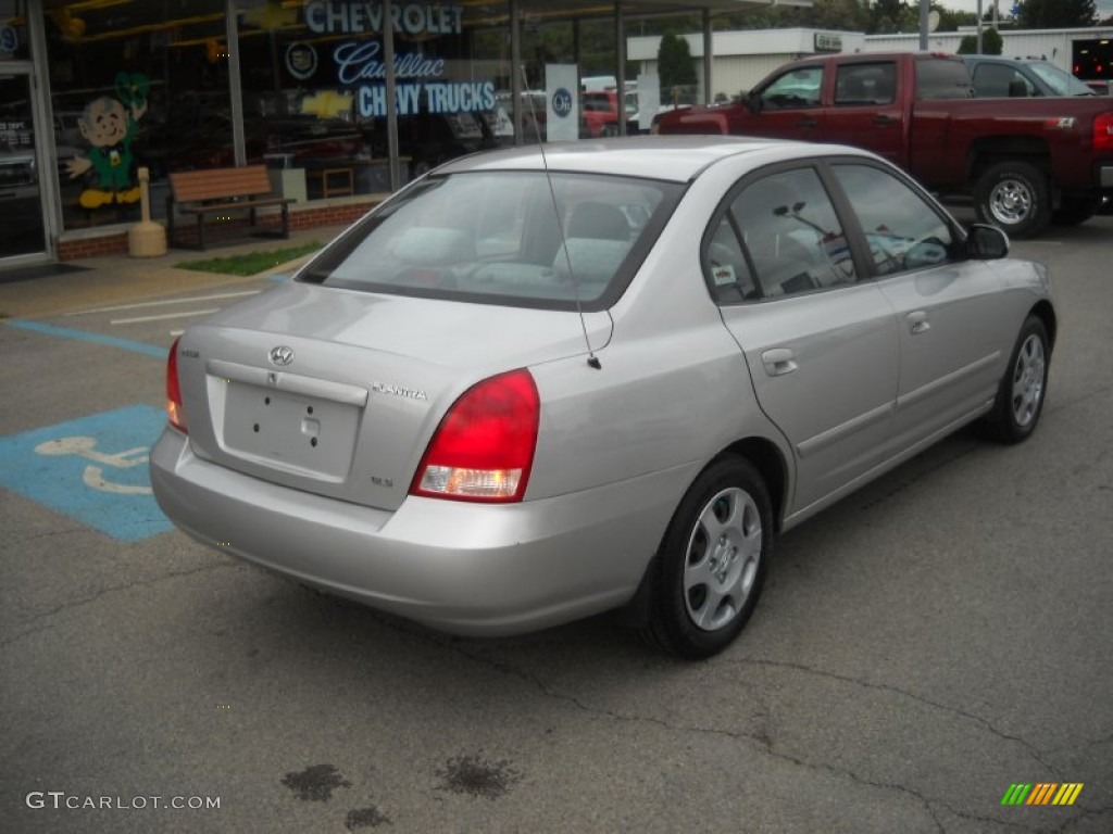 2002 Elantra GLS Sedan - Silver Pewter / Gray photo #3