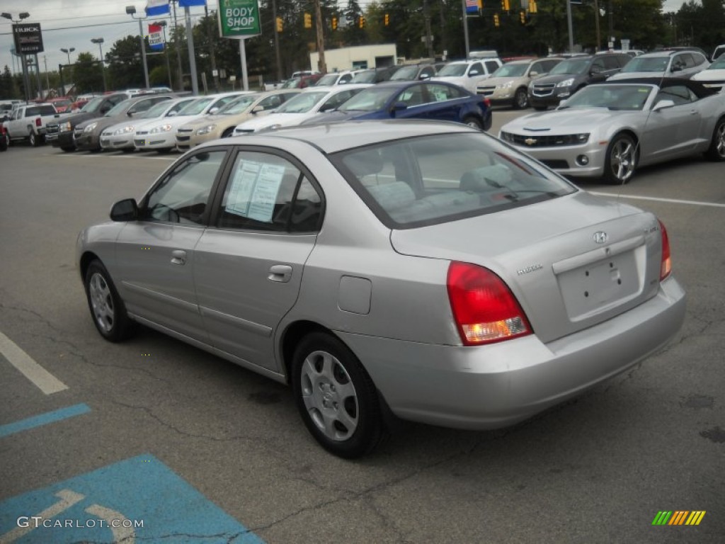2002 Elantra GLS Sedan - Silver Pewter / Gray photo #5