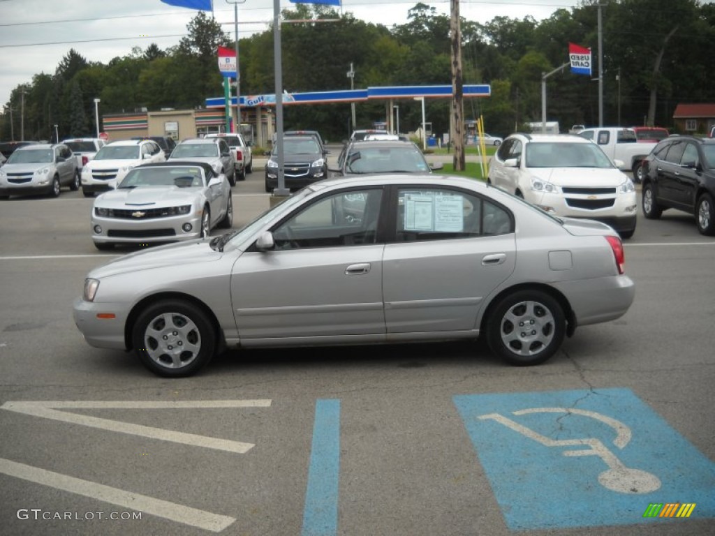 2002 Elantra GLS Sedan - Silver Pewter / Gray photo #6