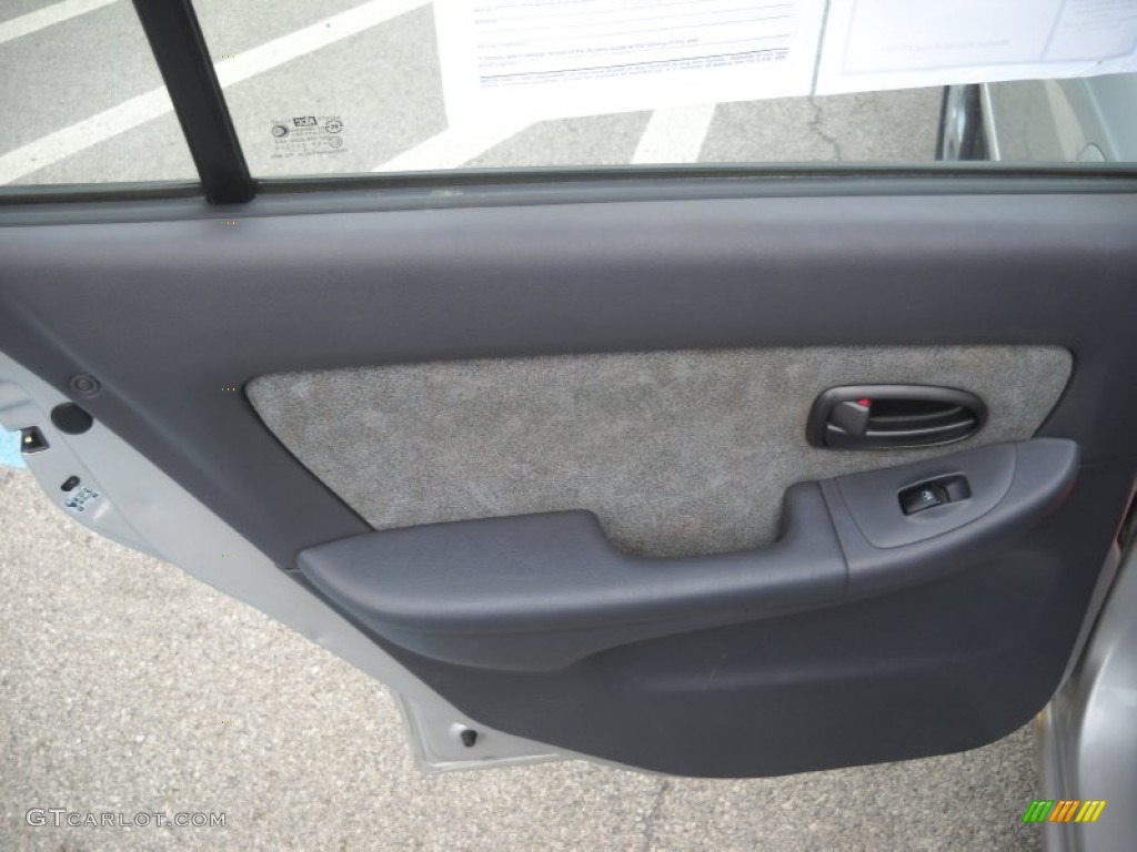 2002 Elantra GLS Sedan - Silver Pewter / Gray photo #12