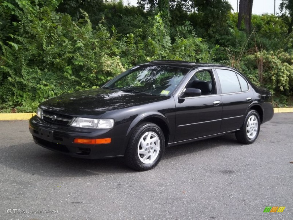 1998 Maxima GLE - Super Black / Black photo #1