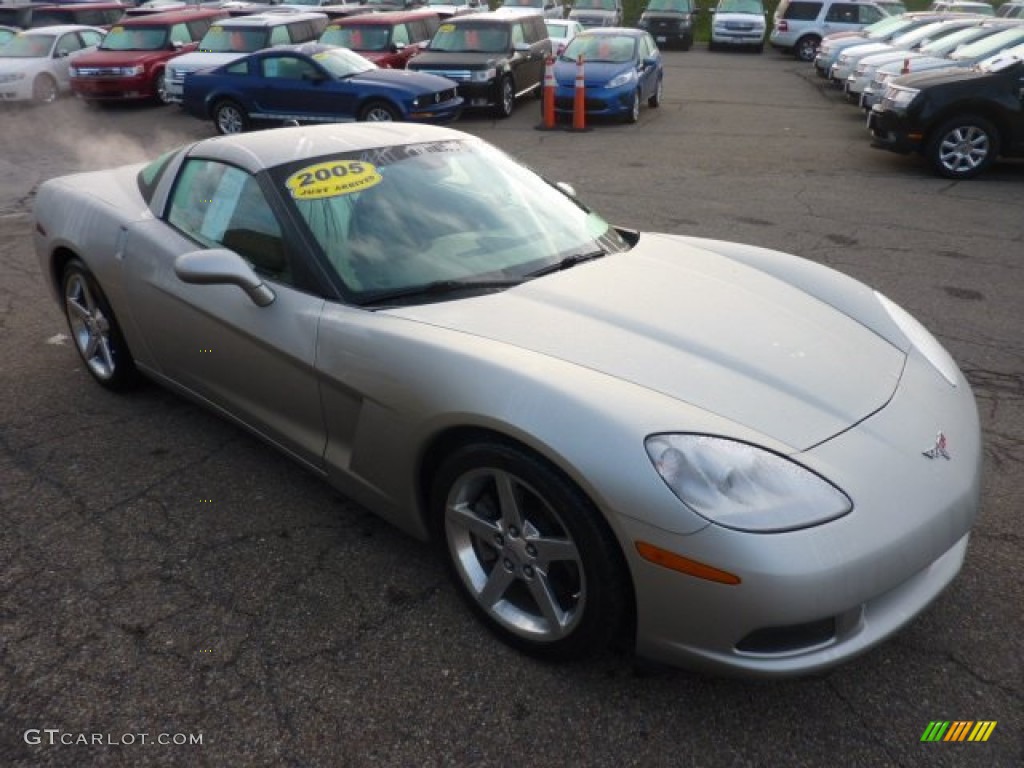 Machine Silver 2005 Chevrolet Corvette Coupe Exterior Photo #54380703