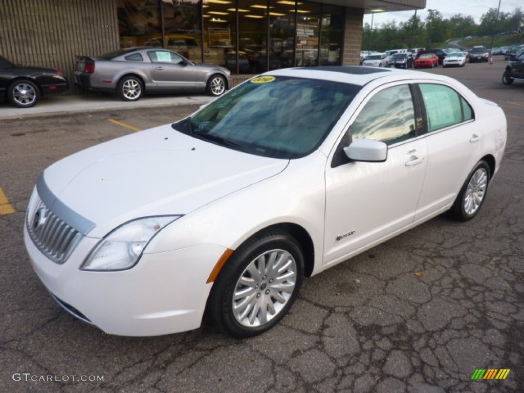 White Platinum Metallic Tri-Coat 2010 Mercury Milan Hybrid Premier Exterior Photo #54381046