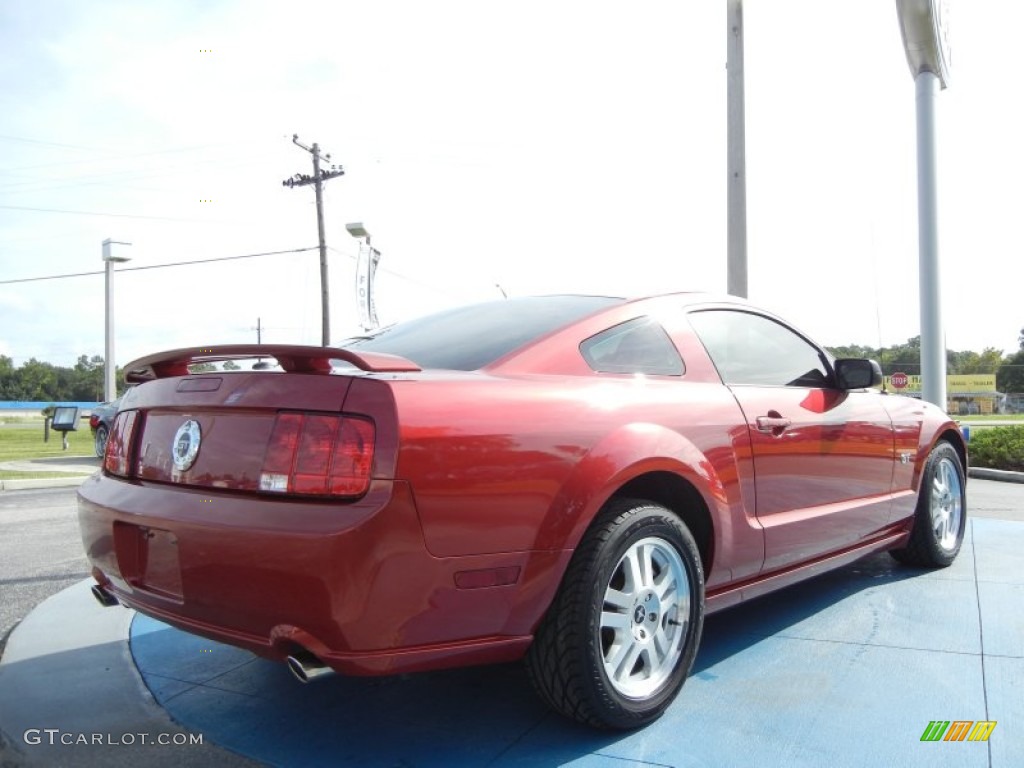 Dark Candy Apple Red 2008 Ford Mustang GT Premium Coupe Exterior Photo #54381109