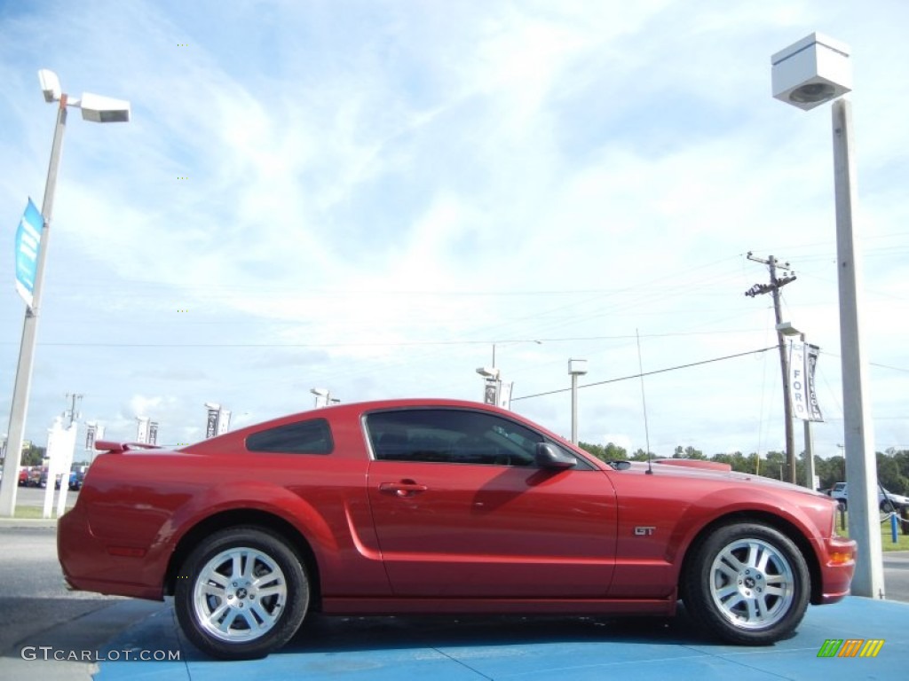 Dark Candy Apple Red 2008 Ford Mustang GT Premium Coupe Exterior Photo #54381118