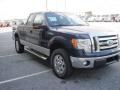 2011 Dark Blue Pearl Metallic Ford F150 XLT SuperCab 4x4  photo #3