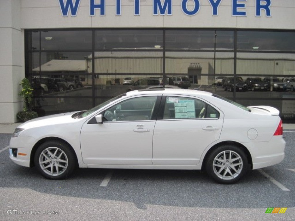 White Suede Ford Fusion