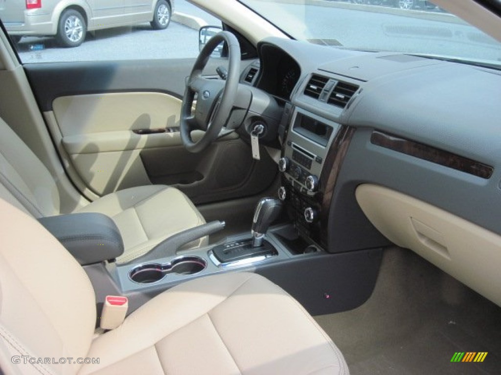 2012 Fusion SEL V6 - White Suede / Camel photo #4