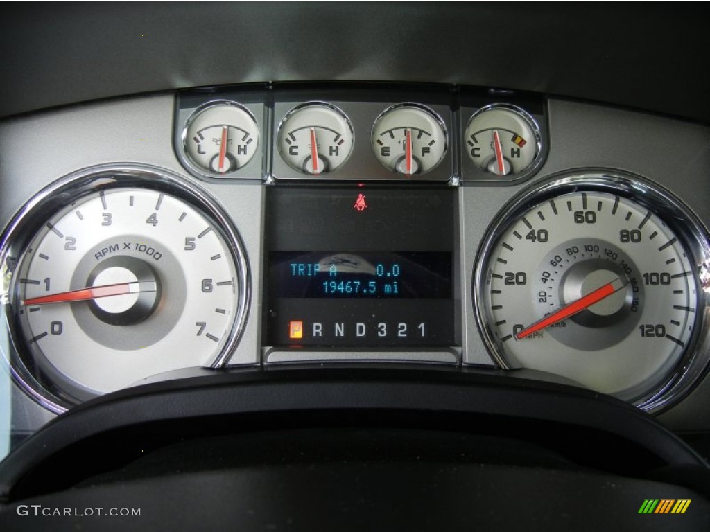 2010 F150 Lariat SuperCab 4x4 - Dark Blue Pearl Metallic / Black photo #23