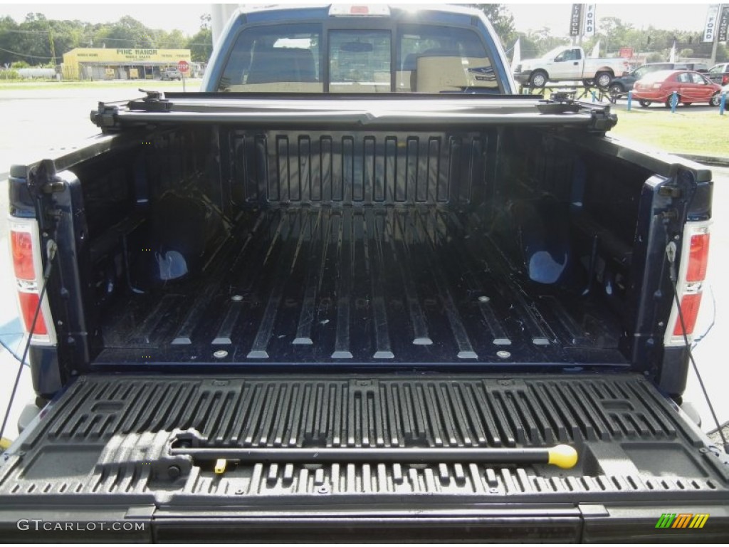 2010 F150 Lariat SuperCab 4x4 - Dark Blue Pearl Metallic / Black photo #28