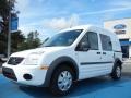 Frozen White 2012 Ford Transit Connect XLT Van Exterior