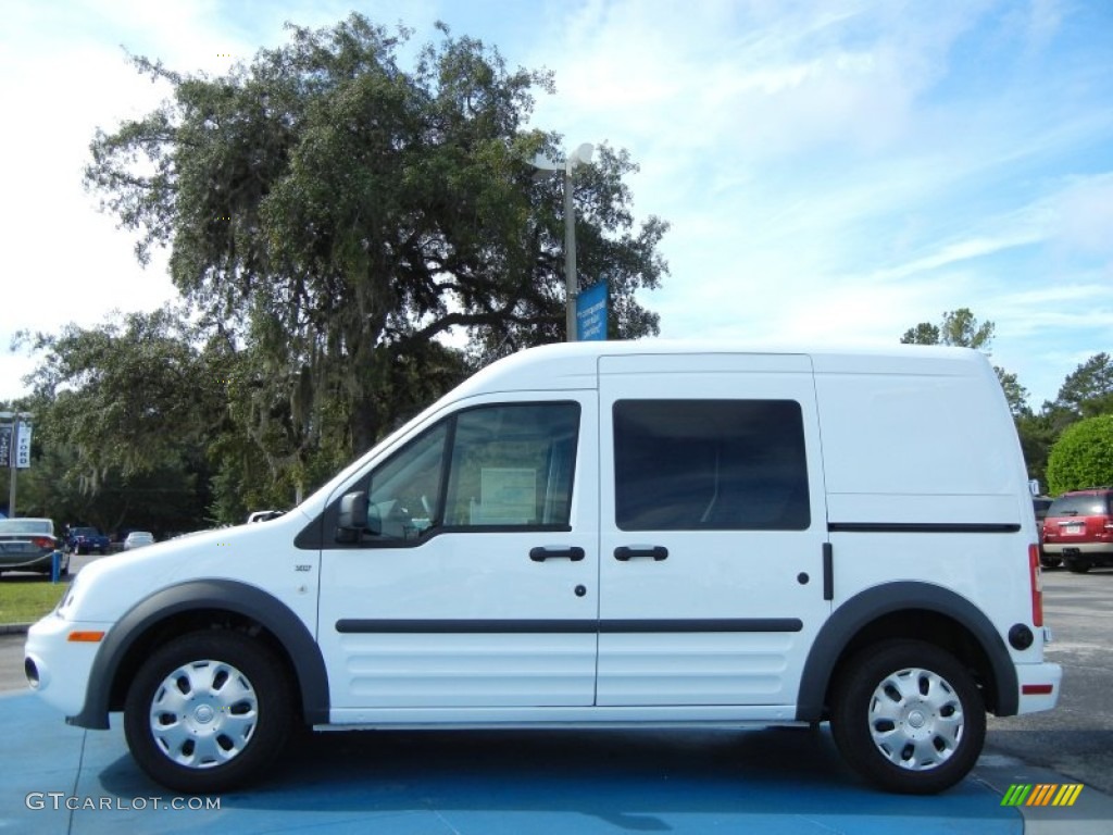 Frozen White 2012 Ford Transit Connect XLT Van Exterior Photo #54382528
