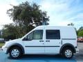 Frozen White 2012 Ford Transit Connect XLT Van Exterior