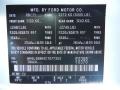 Z2: Frozen White 2012 Ford Transit Connect XLT Van Color Code