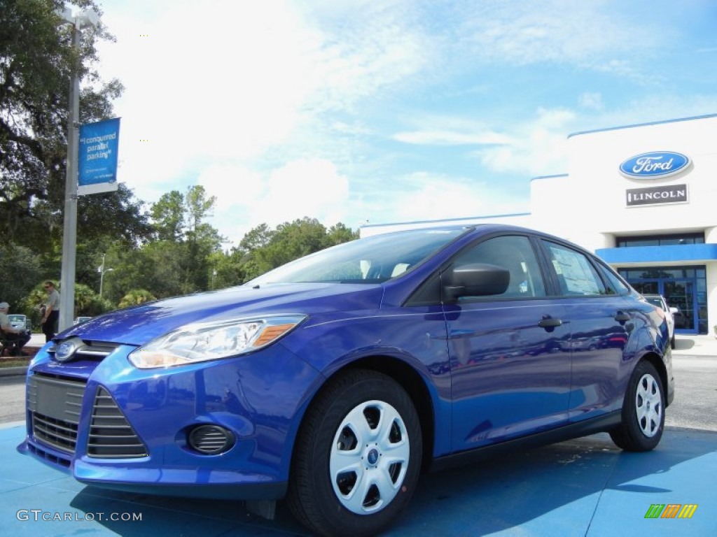 Sonic Blue Metallic 2012 Ford Focus S Sedan Exterior Photo #54382624