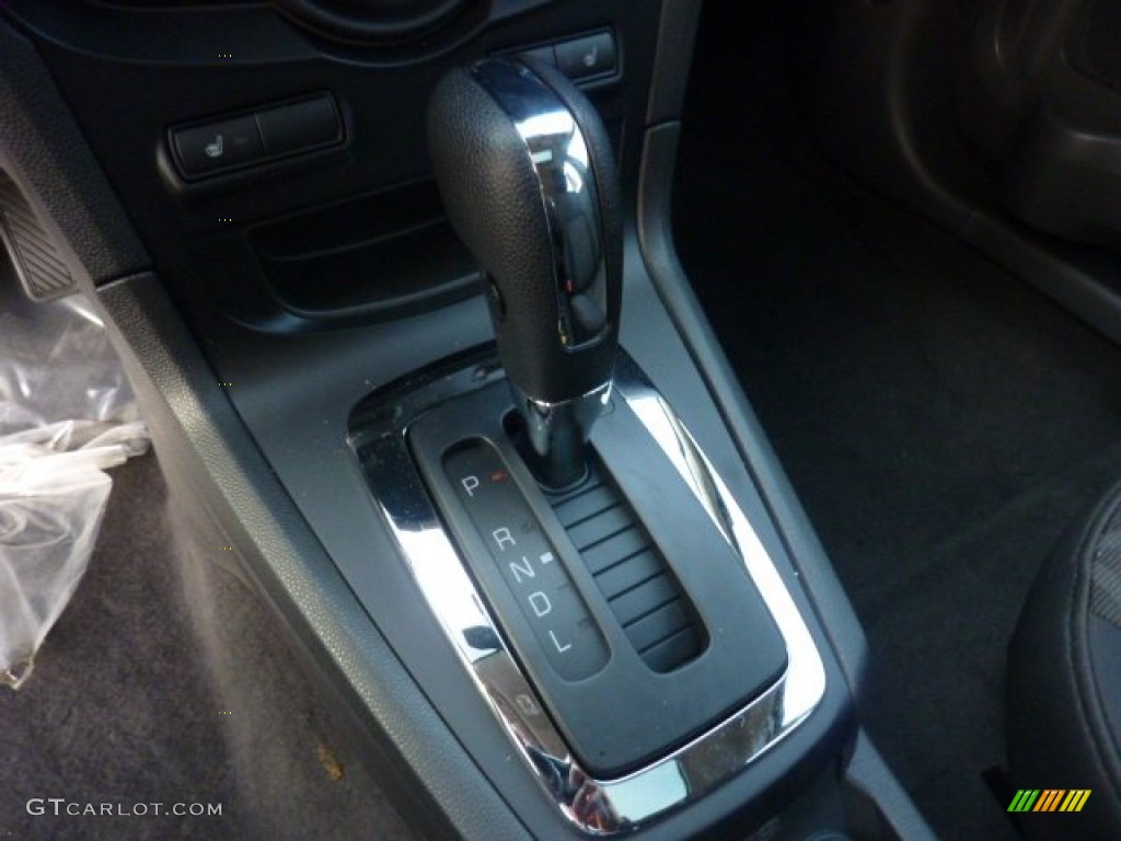 2011 Fiesta SES Hatchback - Monterey Grey Metallic / Charcoal Black/Blue Cloth photo #17