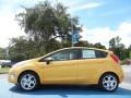 2011 Yellow Blaze Metallic Tri-Coat Ford Fiesta SES Hatchback  photo #2