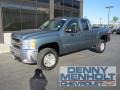 2008 Blue Granite Metallic Chevrolet Silverado 2500HD LTZ Extended Cab 4x4  photo #1