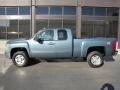 2008 Blue Granite Metallic Chevrolet Silverado 2500HD LTZ Extended Cab 4x4  photo #2