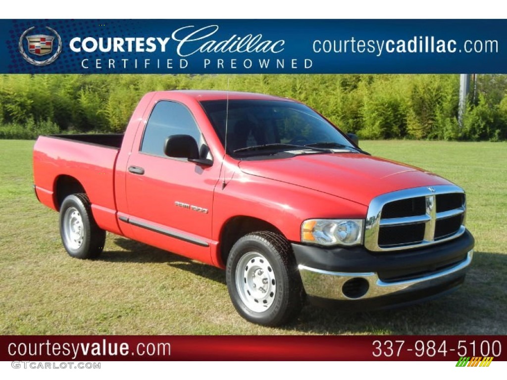 2005 Ram 1500 ST Regular Cab - Flame Red / Dark Slate Gray photo #1