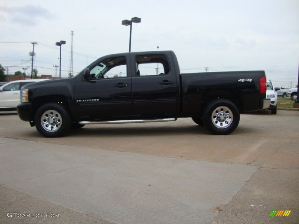 2009 Silverado 1500 LT Crew Cab 4x4 - Black / Ebony photo #6