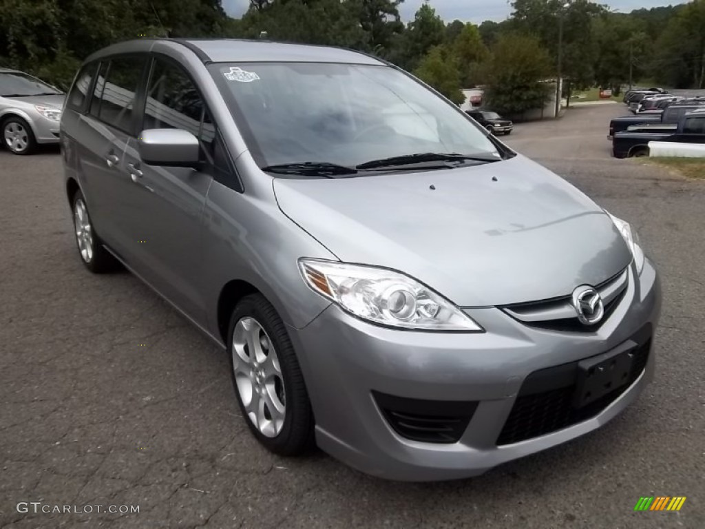 2010 MAZDA5 Sport - Liquid Silver Metallic / Black photo #1
