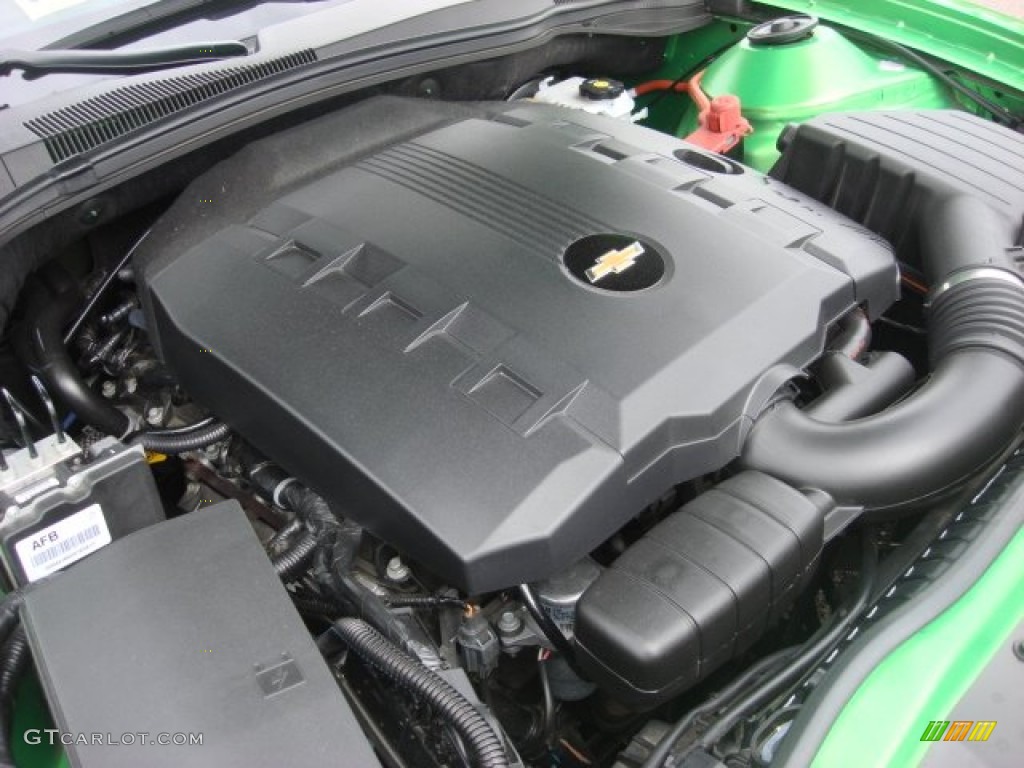 2010 Camaro LT Coupe - Synergy Green Metallic / Black photo #27