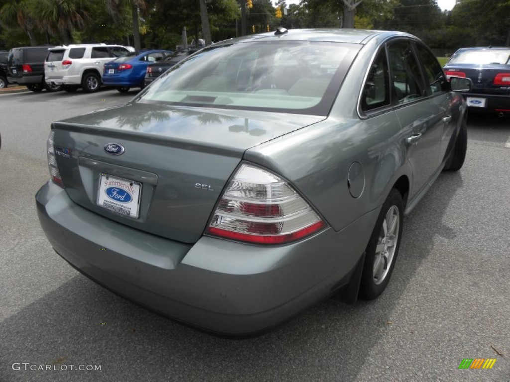 2008 Taurus SEL - Titanium Green Metallic / Medium Light Stone photo #14