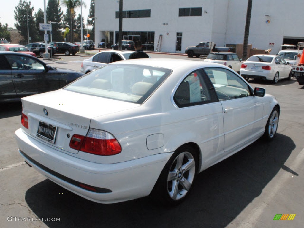2006 3 Series 325i Coupe - Alpine White / Sand photo #8