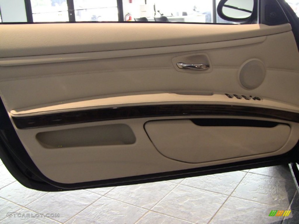 2009 3 Series 335i Convertible - Black Sapphire Metallic / Cream Beige Dakota Leather photo #7