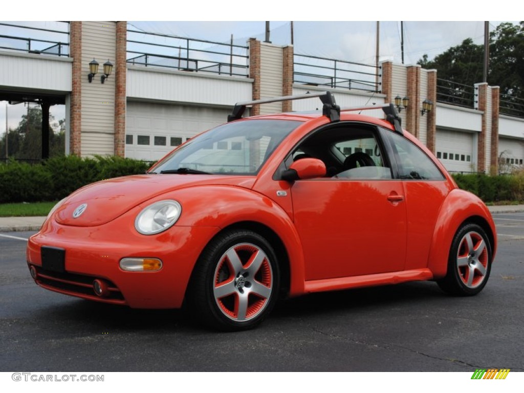 2002 New Beetle Special Edition Snap Orange Color Concept Coupe - Snap Orange / Black/Orange photo #1