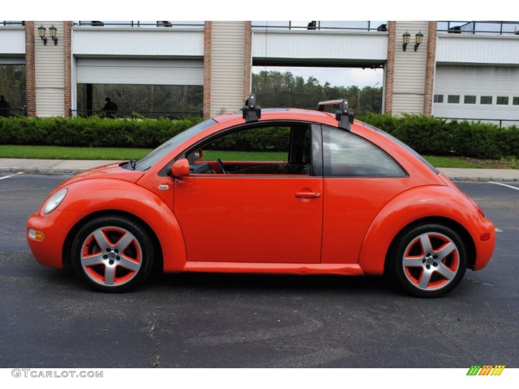 2002 New Beetle Special Edition Snap Orange Color Concept Coupe - Snap Orange / Black/Orange photo #2