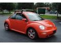 Front 3/4 View of 2002 New Beetle Special Edition Snap Orange Color Concept Coupe