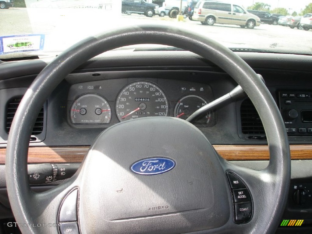 2003 Ford Crown Victoria Sedan Dark Charcoal Steering Wheel Photo #54397292