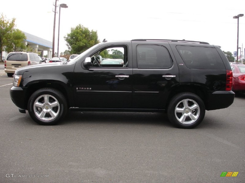 Black 2008 Chevrolet Tahoe LTZ 4x4 Exterior Photo #54397396