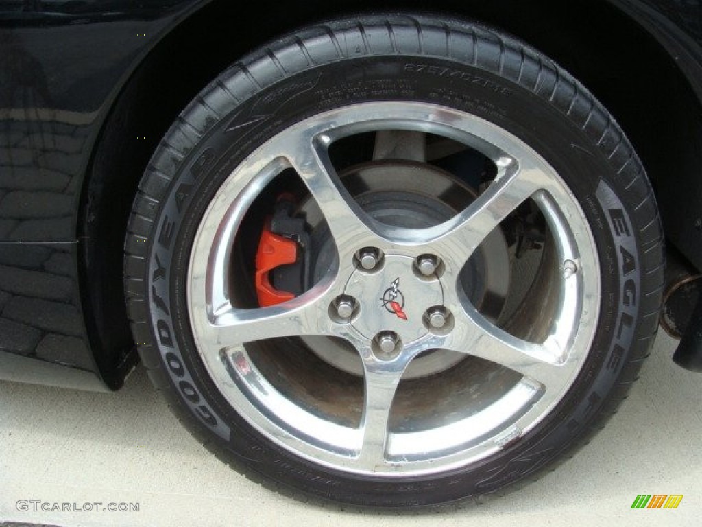 2004 Corvette Convertible - Black / Black photo #14