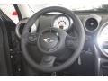 2012 Mini Cooper Gravity Carbon Black Leather Interior Steering Wheel Photo