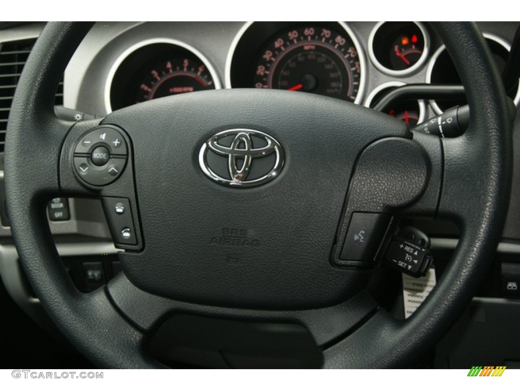 2012 Toyota Tundra CrewMax 4x4 Graphite Steering Wheel Photo #54401528