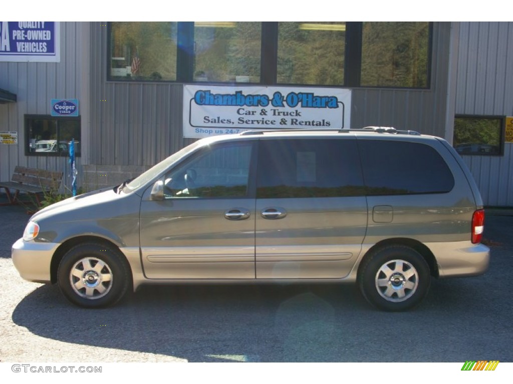 2003 Sedona EX - Dark Emerald Green / Beige photo #2