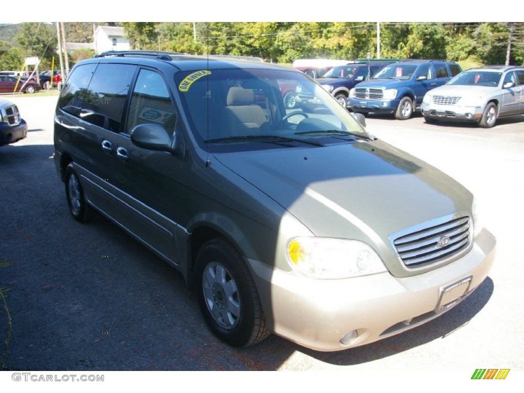 2003 Sedona EX - Dark Emerald Green / Beige photo #20