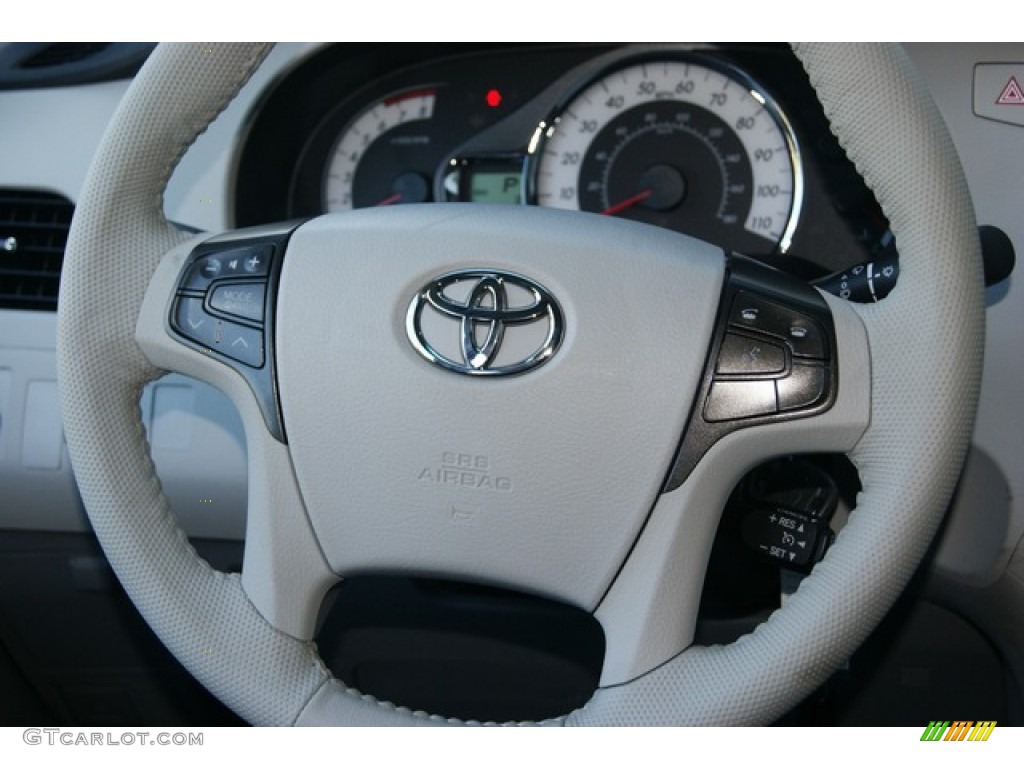 2012 Toyota Sienna SE Dark Charcoal Steering Wheel Photo #54401794