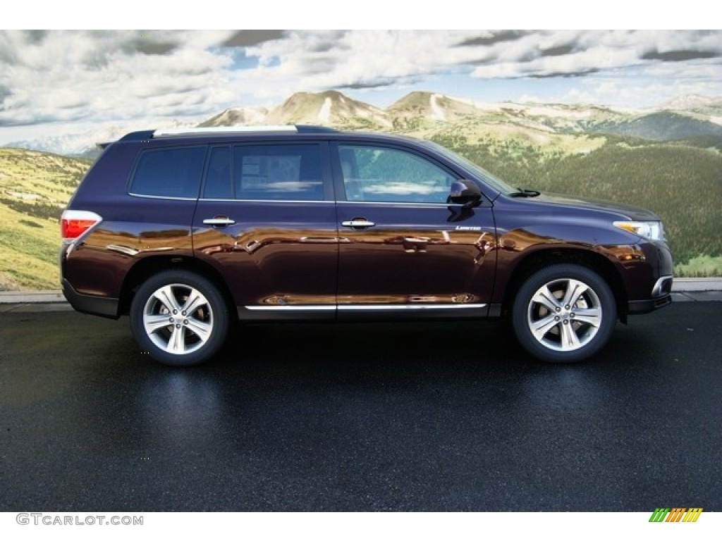 Sizzling Crimson Mica 2012 Toyota Highlander Limited 4WD Exterior Photo #54401839