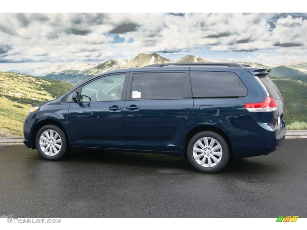 2012 Sienna LE AWD - South Pacific Pearl / Bisque photo #2