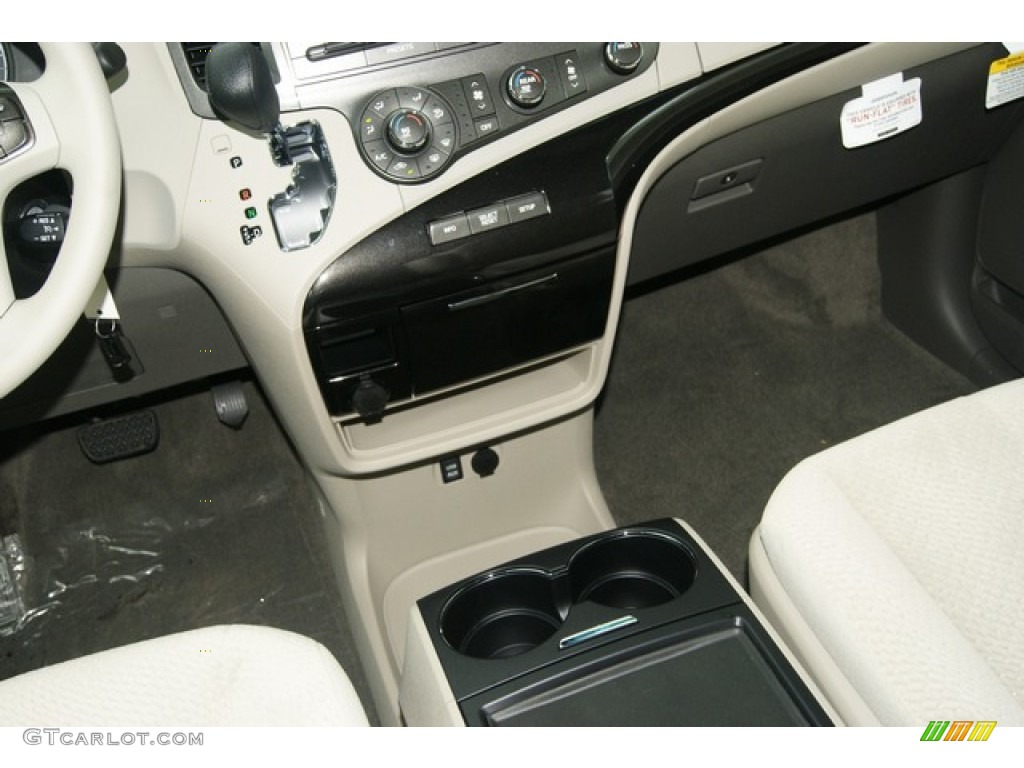 2012 Sienna LE AWD - South Pacific Pearl / Bisque photo #14