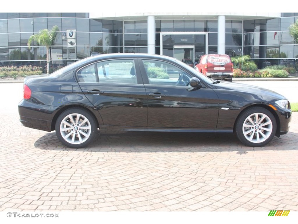 2011 3 Series 328i Sedan - Black Sapphire Metallic / Gray Dakota Leather photo #3