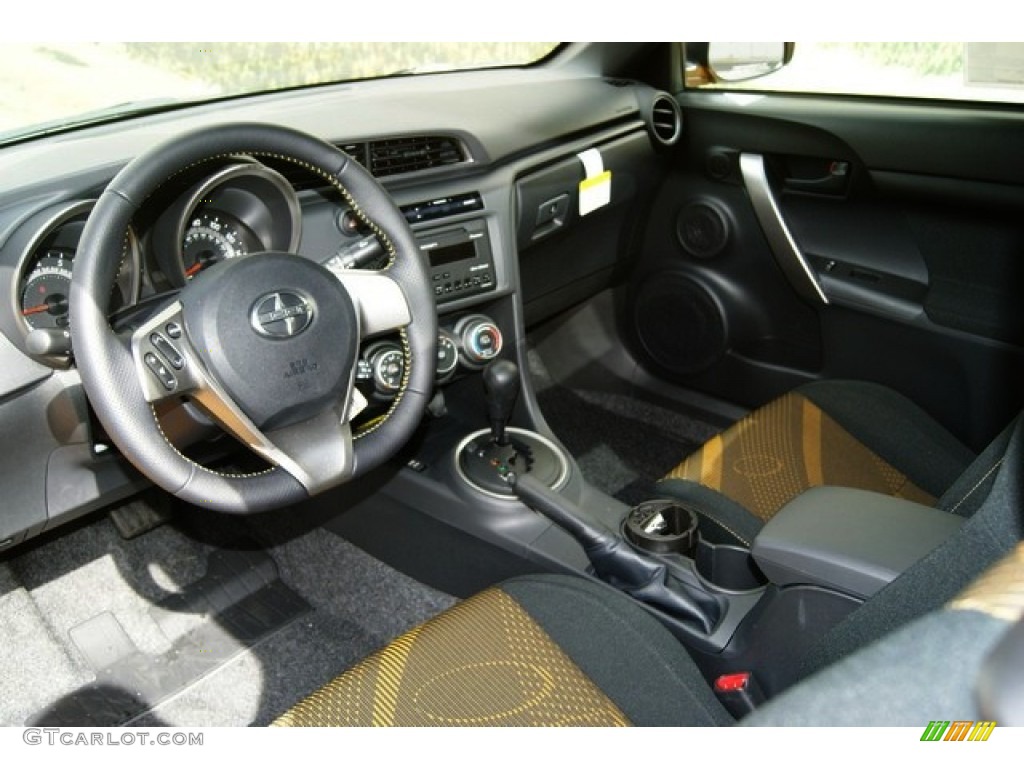 RS Black/Yellow Interior 2012 Scion tC Release Series 7.0 Photo #54402892