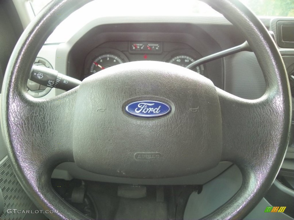 2011 Ford E Series Van E250 XL Cargo Medium Flint Steering Wheel Photo #54404491