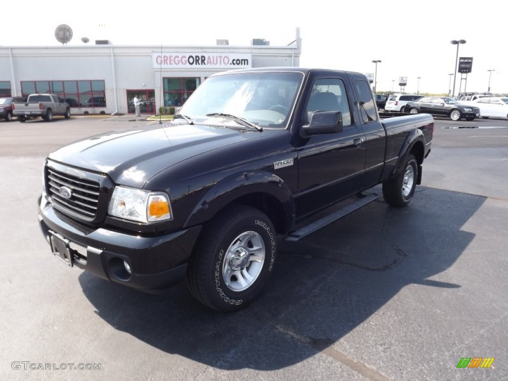 2008 Ranger Sport SuperCab - Black / Medium Dark Flint photo #1